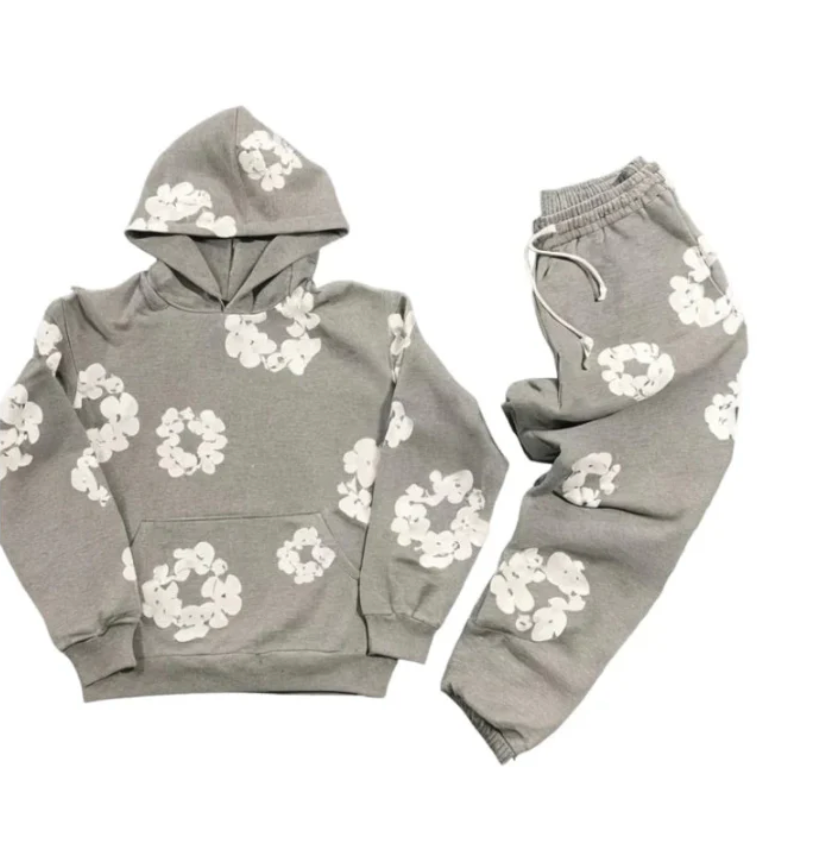 Viral Tracksuit Crushed Flowers