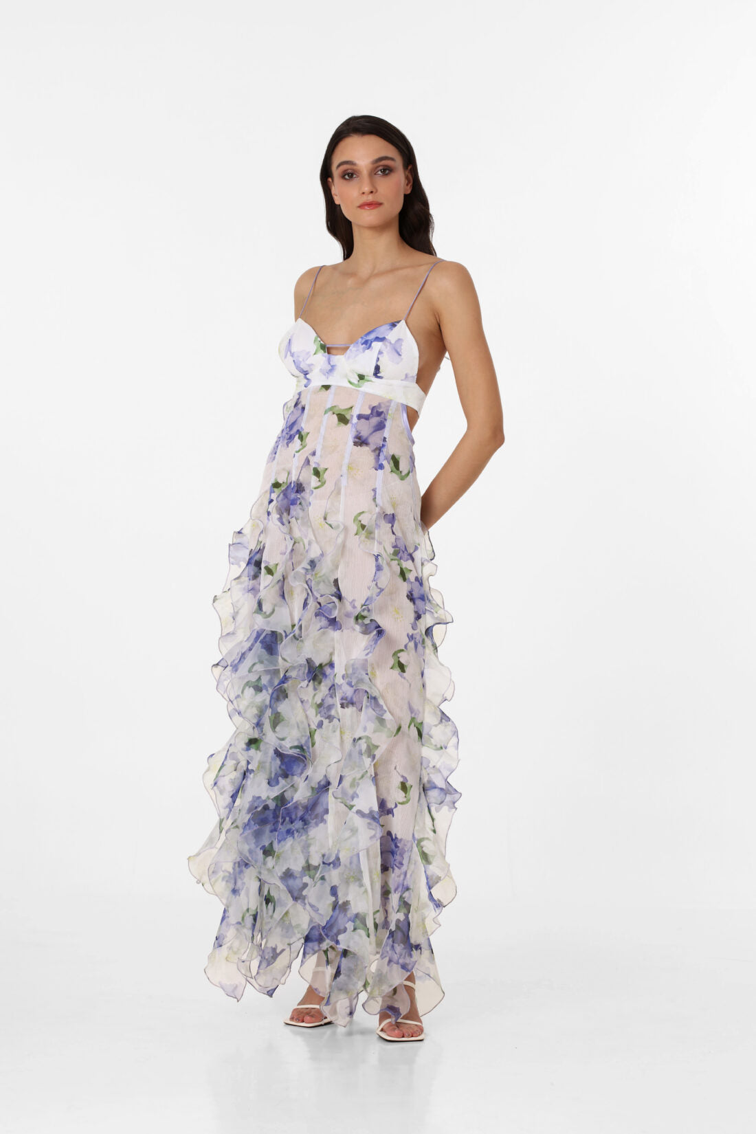 Iris Maxi Flower Dress