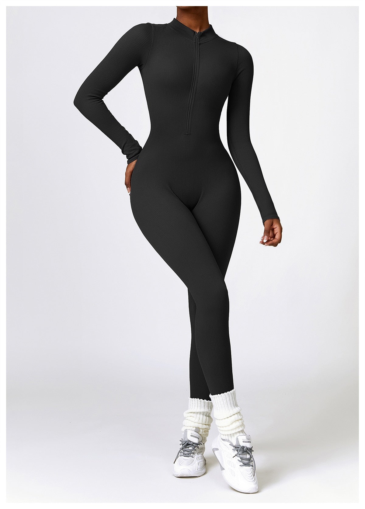 SERENA - Zip Up Jumpsuit Long Sleeve